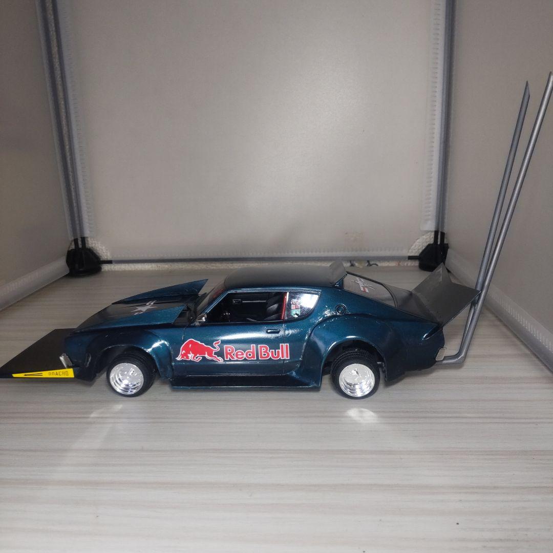 アオシマ1/24ケンメリ2Dr改！街道レーサー（レッドブル仕様）塗装済