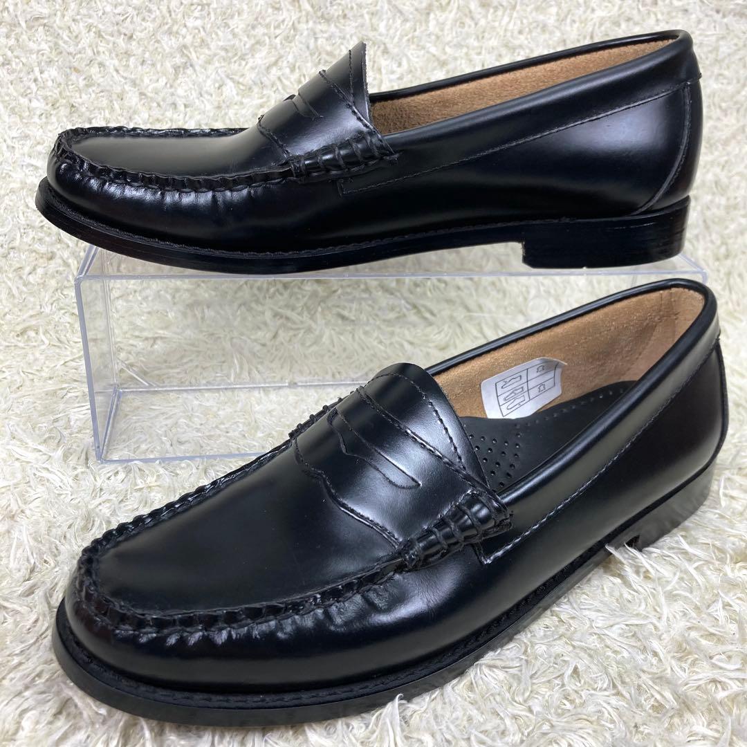 『未使用級』G.H.BASS ローファー 革靴 ブラック レザー 24.5