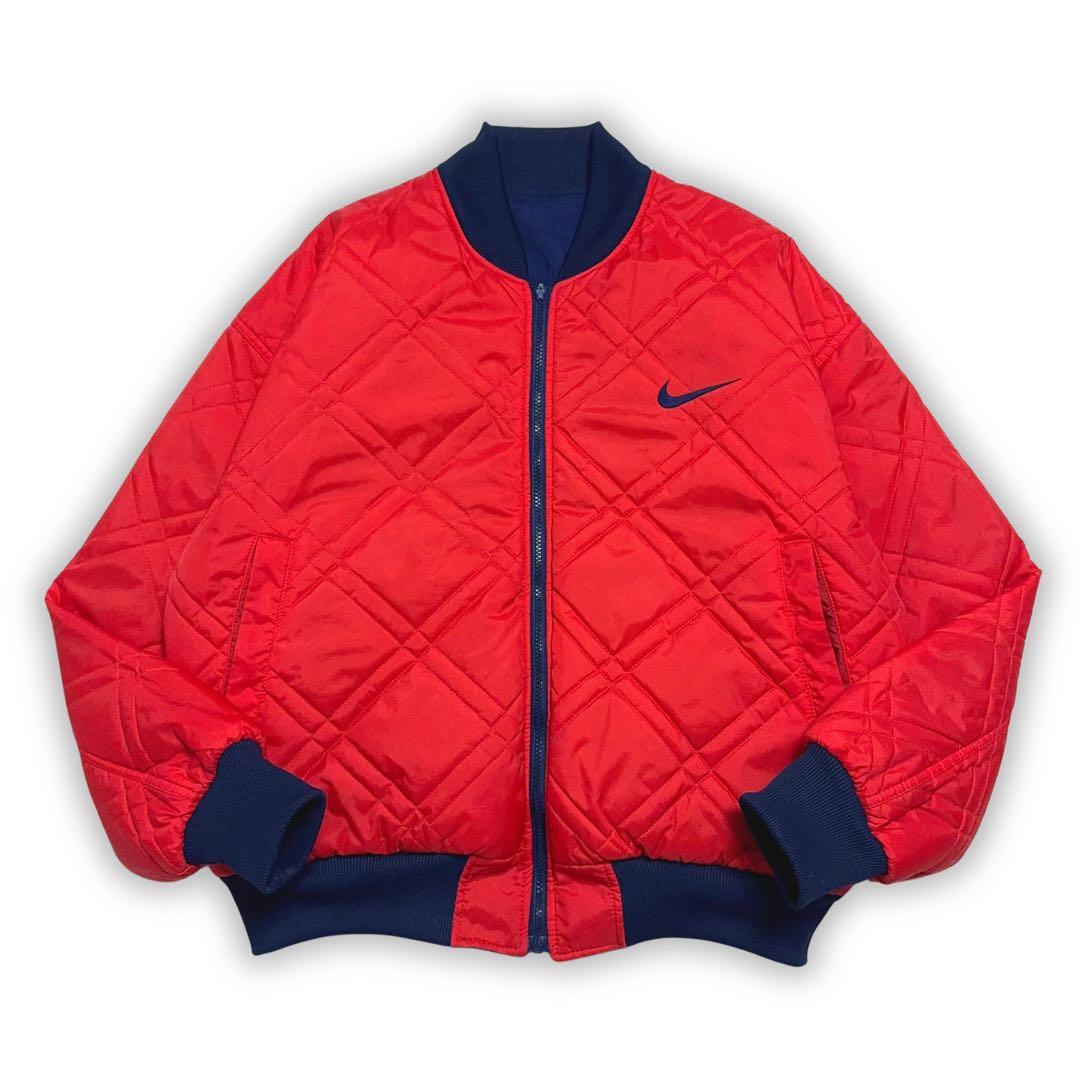 古着 90s NIKE リバーシブル キルティング 中綿 ボンバージャケット