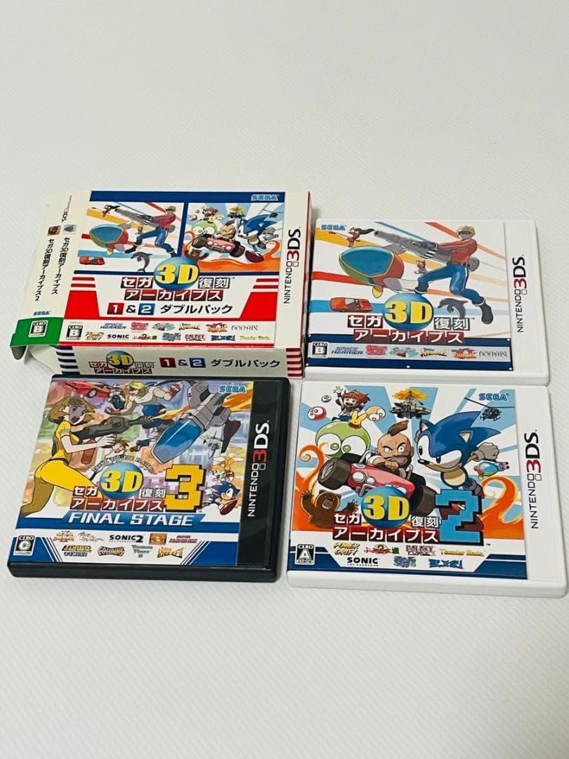 セガ3D復刻アーカイブス　ダブルパック　＋アーカイブス3 FINAL STAGE Amazon | セガ3D復刻アーカイブス1&2 ダブルパック - 3DS | ゲームソフト