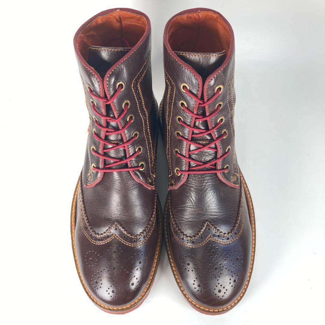 稀少 Danner ダナー ウイングチップメダリオンレザーカントリーブーツ