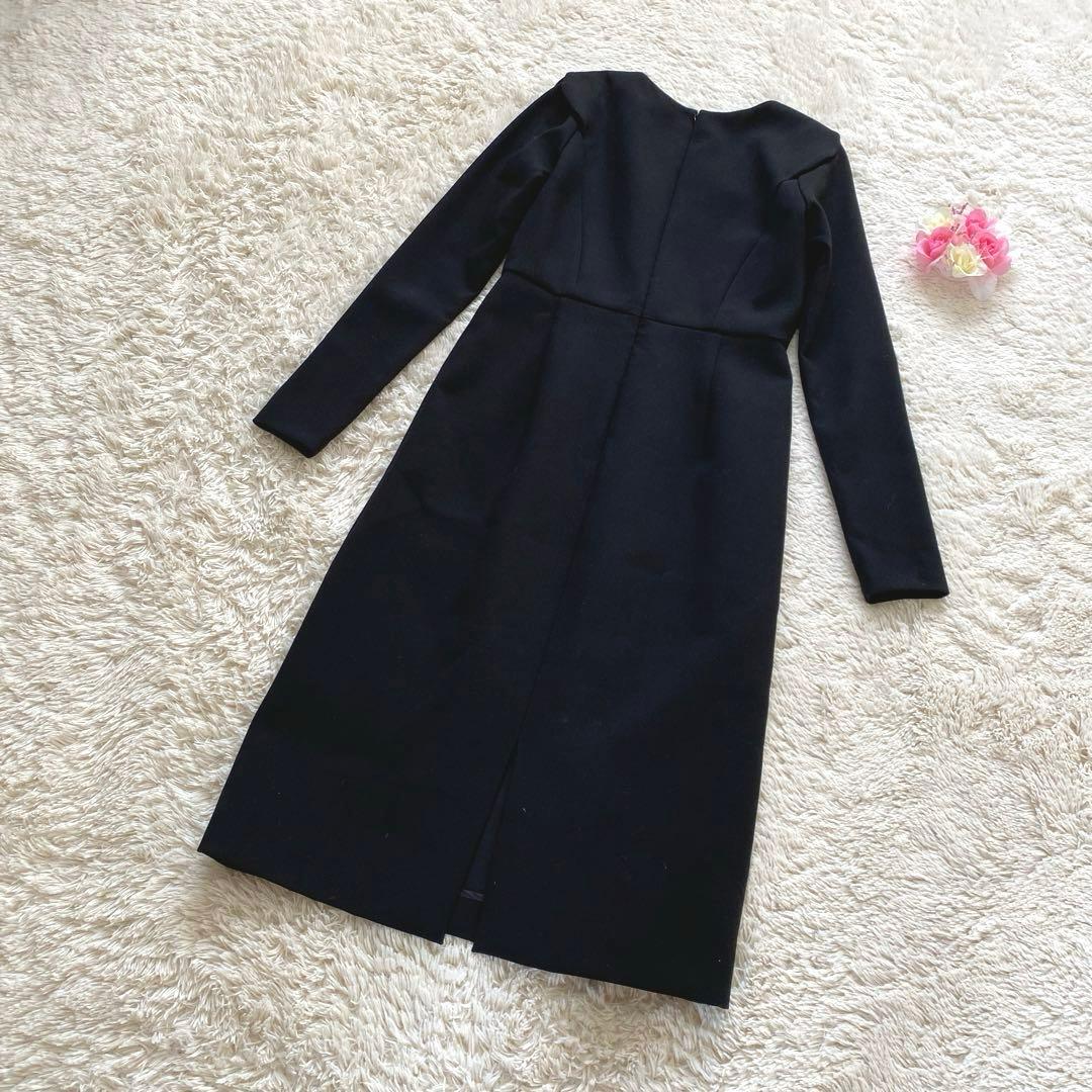 yoko chan ヨーコチャン ワンピース 長袖 Vネック パール - メルカリ