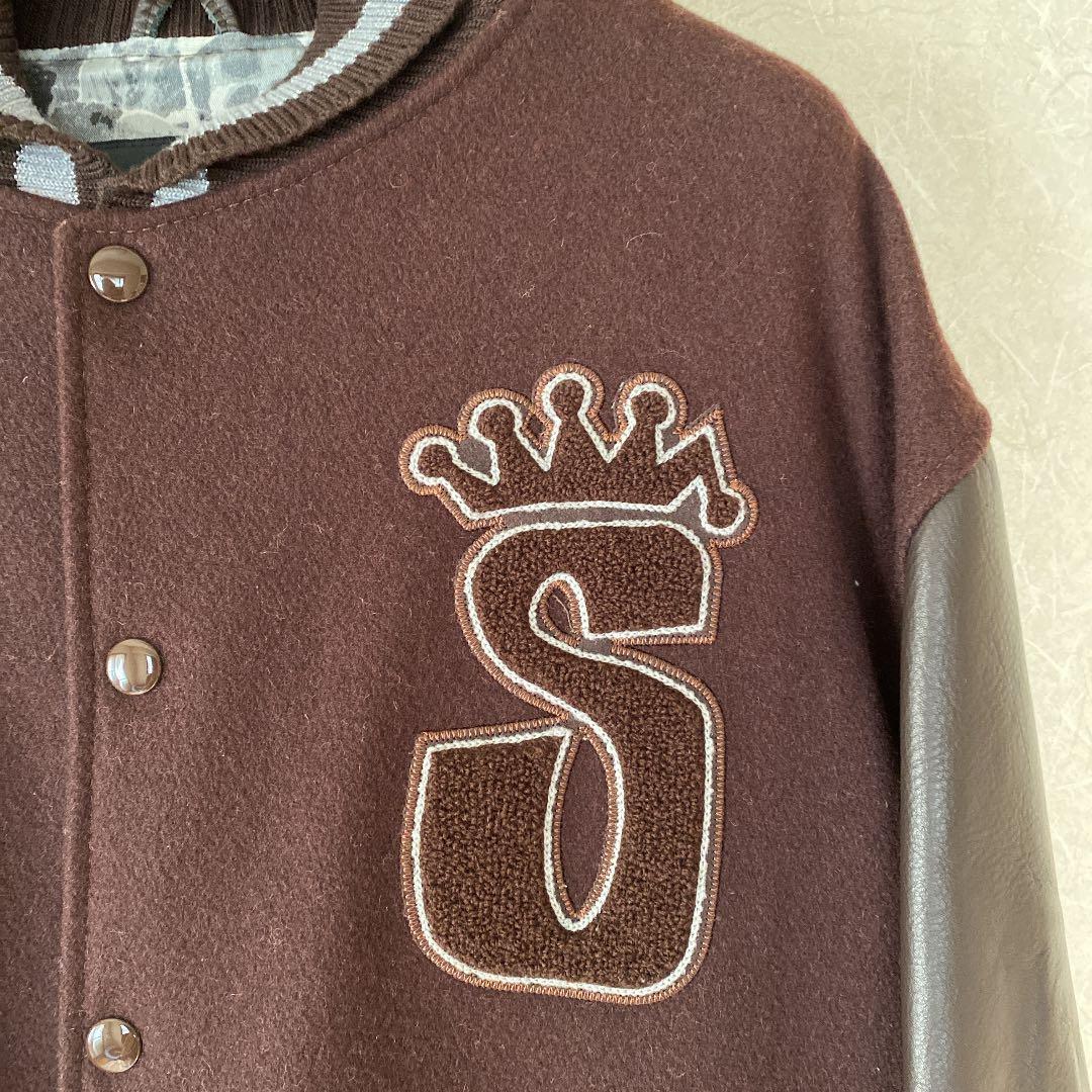OLD STUSSY ステューシースタジャン L 25周年 美品ブラウン - メルカリ