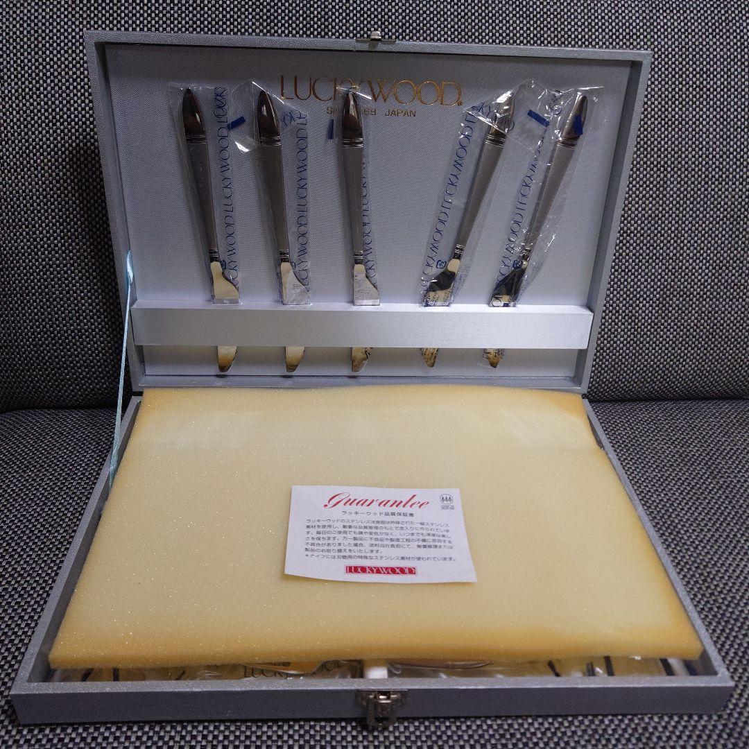 V⑩ラッキーウッド ソルテア カトラリーセット（5種✕5本:25本）