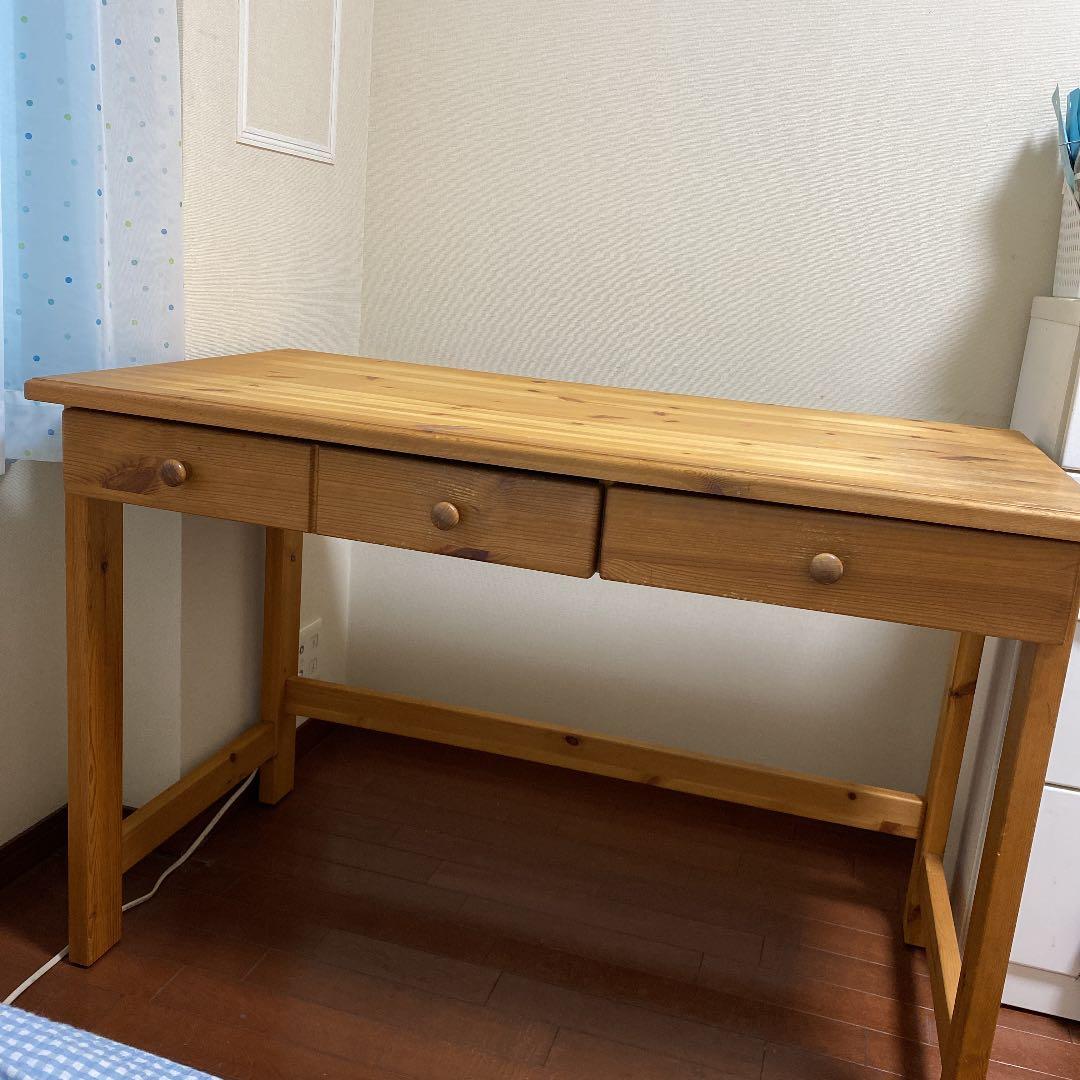 学習机　シャルドネ　送料込み 堀田木工所 学習机 シンプル 幅90cm 奥行45cm 引出し付 カルロ