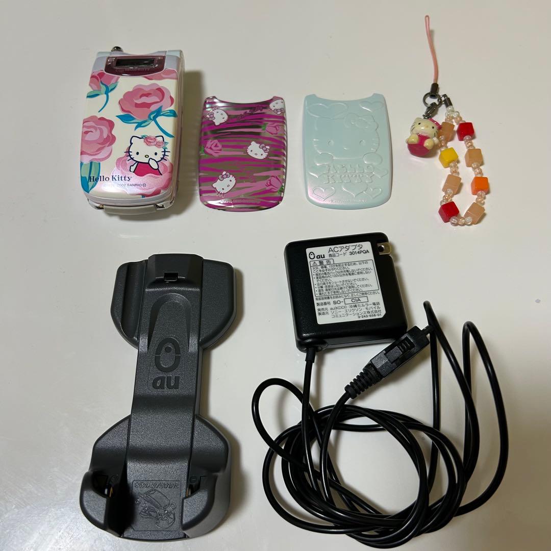 希少】au A3014S ハローキティコラボモデル ガラケー 平成レトロ