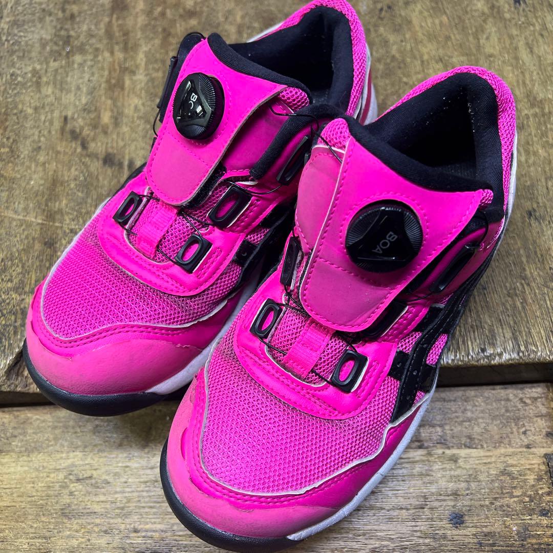 アシックス ウィンジョブ CP209 BOA限定 安全靴 ネオンピンク 23cm