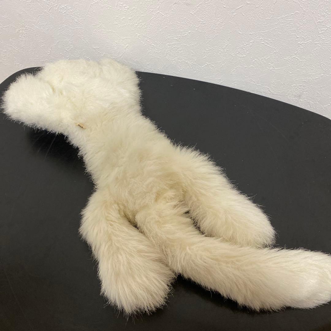 激レアサイズ！オオイケ 白いペルシャネコ ぬいぐるみ 希少 昭和レトロ