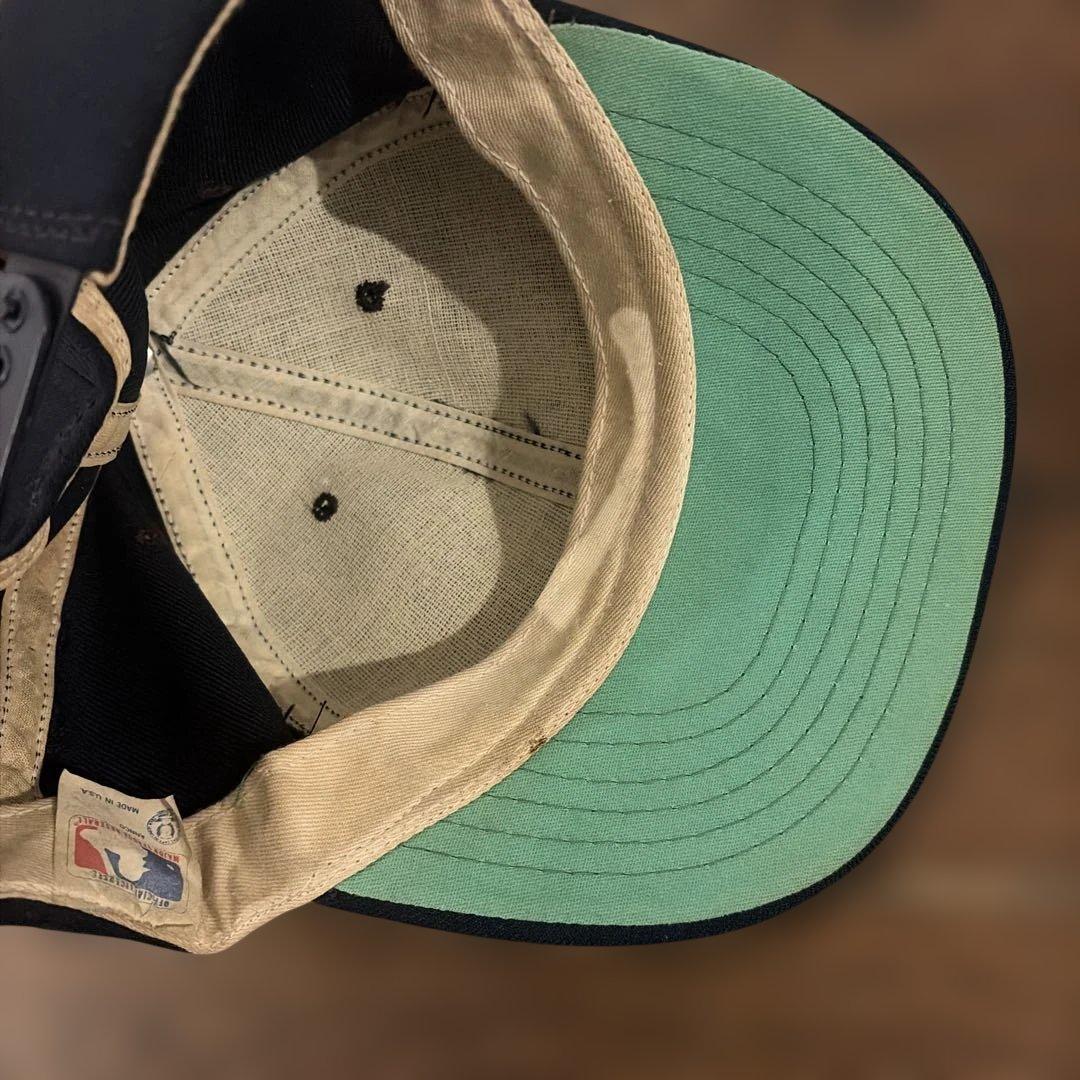 ツバ裏緑 〜90s ANNCO×MLB NY ヤンキース ベースボールキャップ - メルカリ