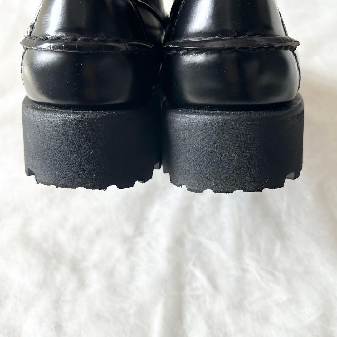 未使用級✨G.H.BASS ジーエイチバス　ビットローファー　レザー　ブラック