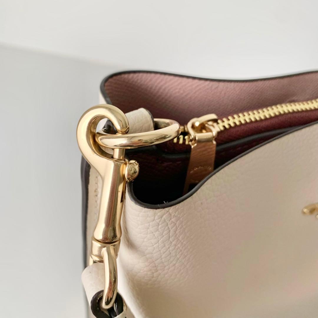 COACH】コーチ モリー バケットバッグ アイボリー ホワイト 2way