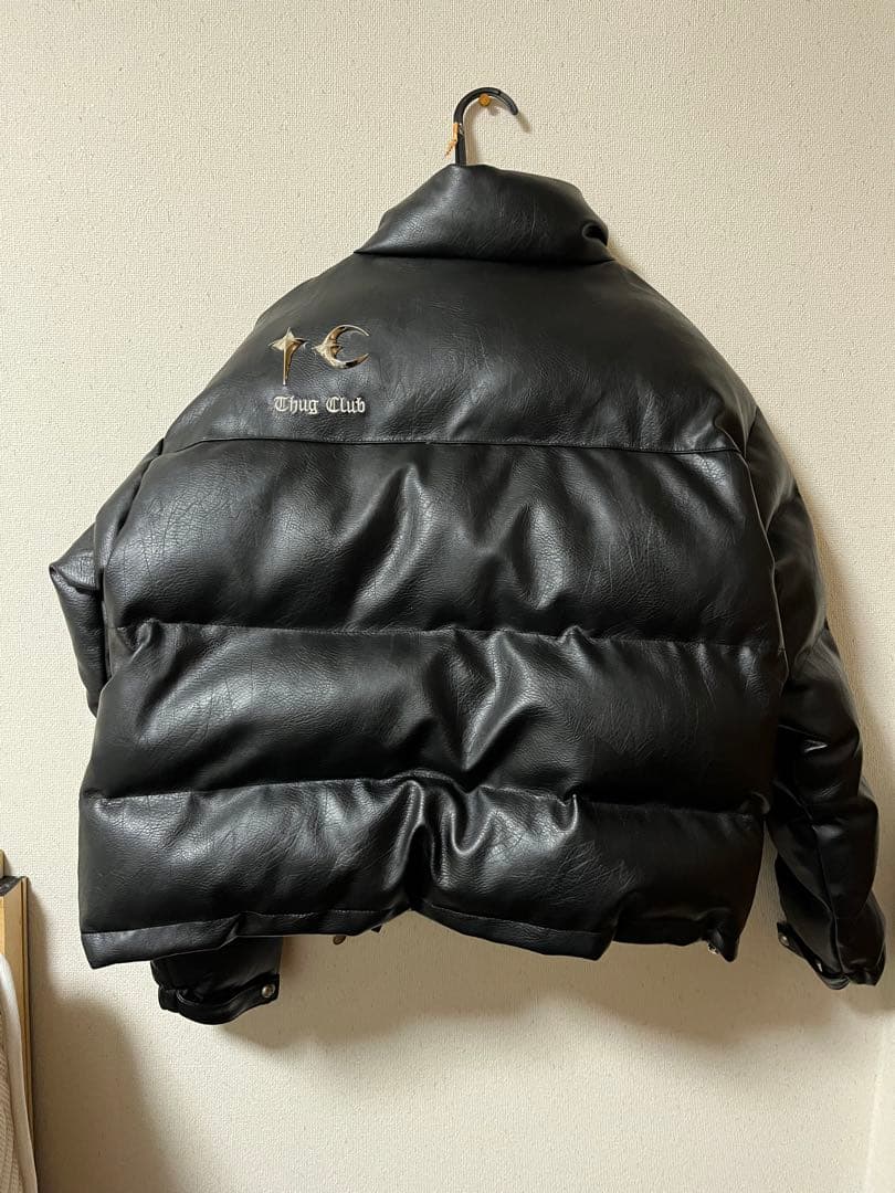 THUGCLUB サグクラブ レザーダウンジャケット - メルカリ