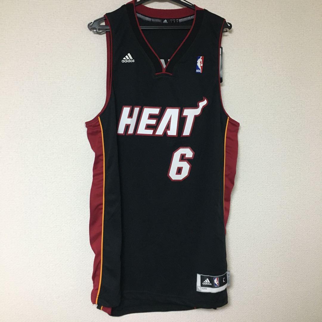 Adidas LEBRON JAMES HEAT ユニフォーム背番号6 Lサイズ Adidas LEBRON JAMES #6 Miami Heat “King James” Jersey Size 56