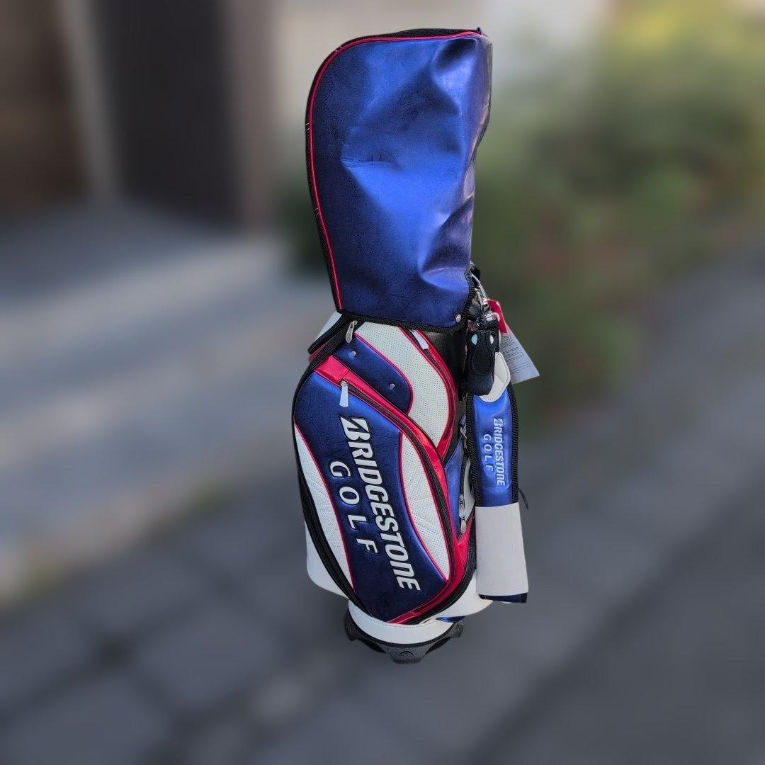 な*も様 【オークション】BRIDGESTONE ゴルフバッグ 未使用 ブリヂストンゴルフ 9 5型 キャディバッグ レッド ブラック