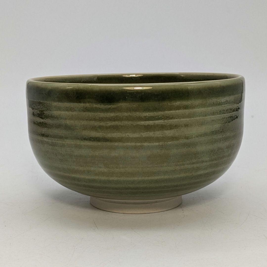 九谷時正 九谷焼 金彩菖蒲絵茶盌 合箱 抹茶碗 抹茶茶碗 茶道具 茶器