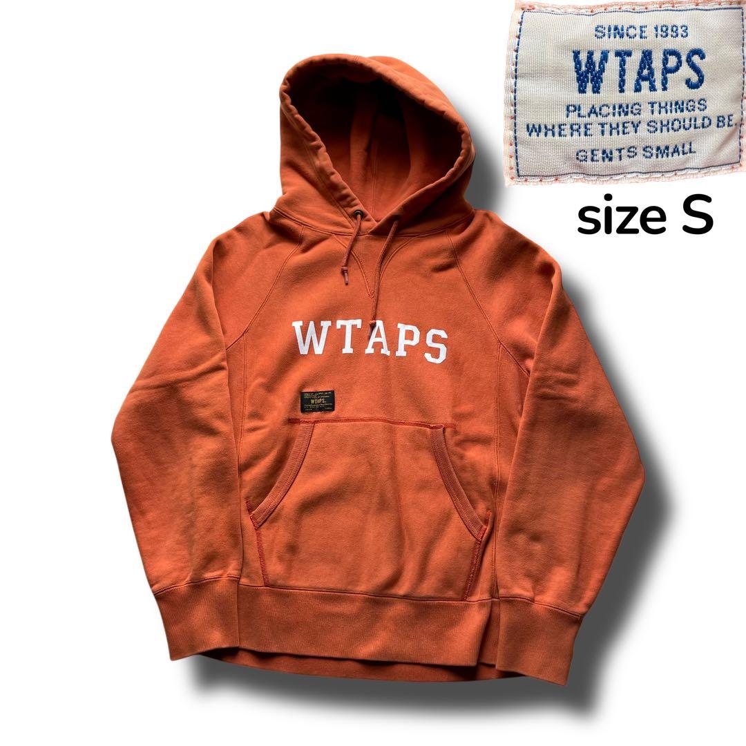 WTAPS ダブルタップス オレンジ プリント スウェット パーカー S