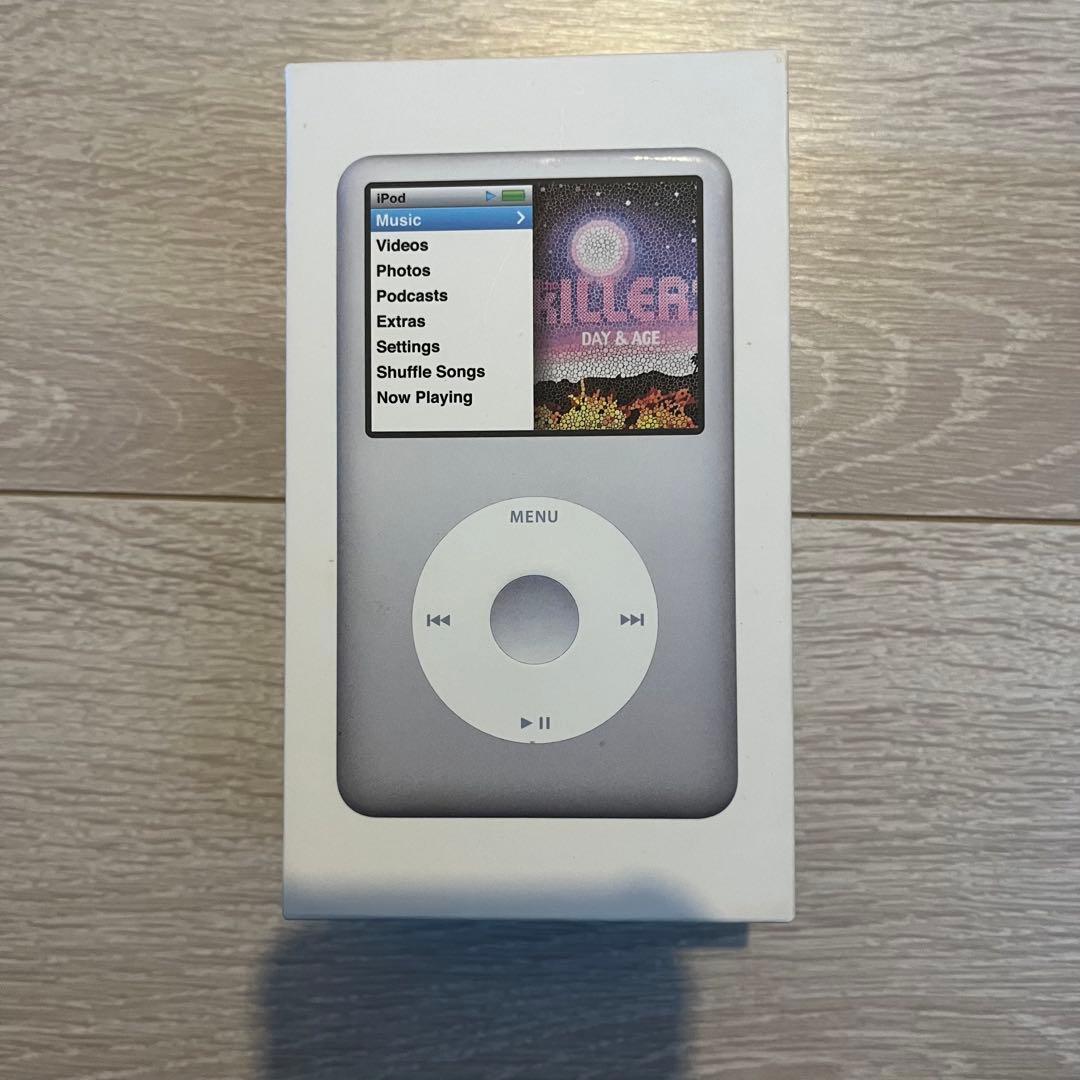 iPod Classic 160GB シルバー Apple iPod 7th Gen 160GB Silver, Classic MP3 Music Player, Video