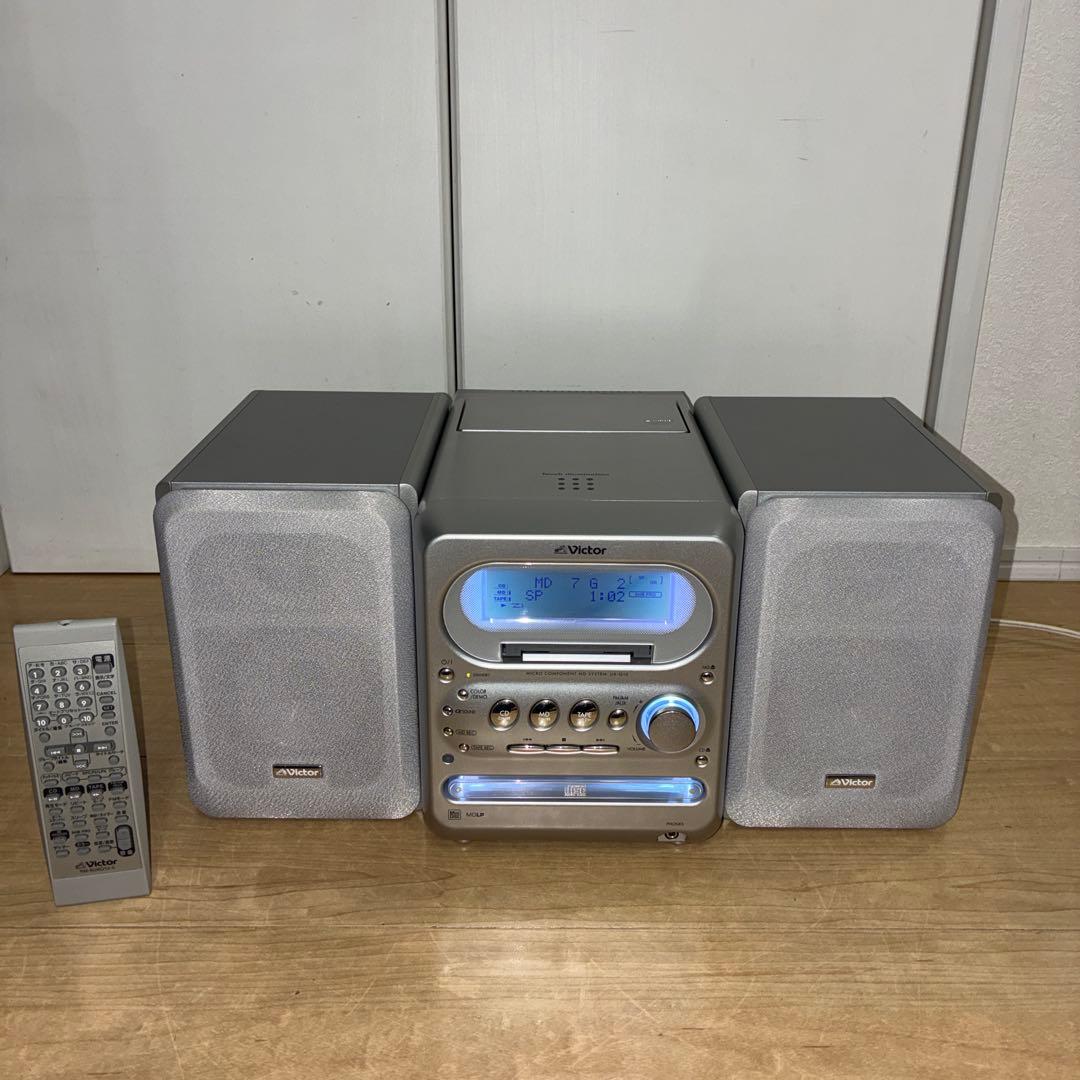 ビクター　動作確認済み　UX-Q10 CD,MD カセット　コンポ Victor MD component UX-Q10 operation confirmation - YouTube