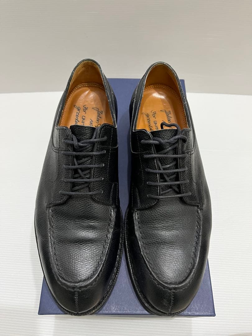 ジャランスリワヤ】シボ革 Uチップシューズ グリーンレーベル別注