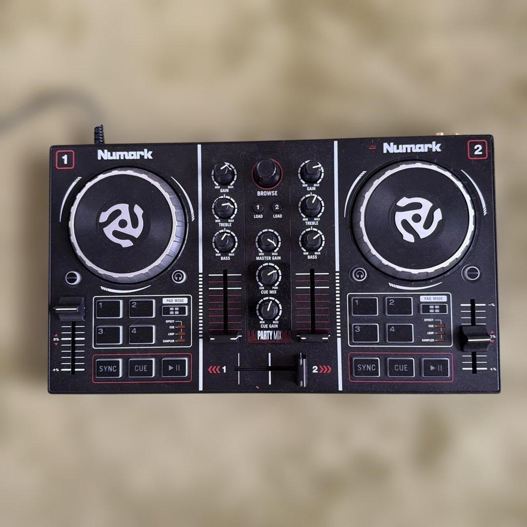 即DJ可】Numark Party Mix｜LED内蔵｜動作確認済・美品 - メルカリ