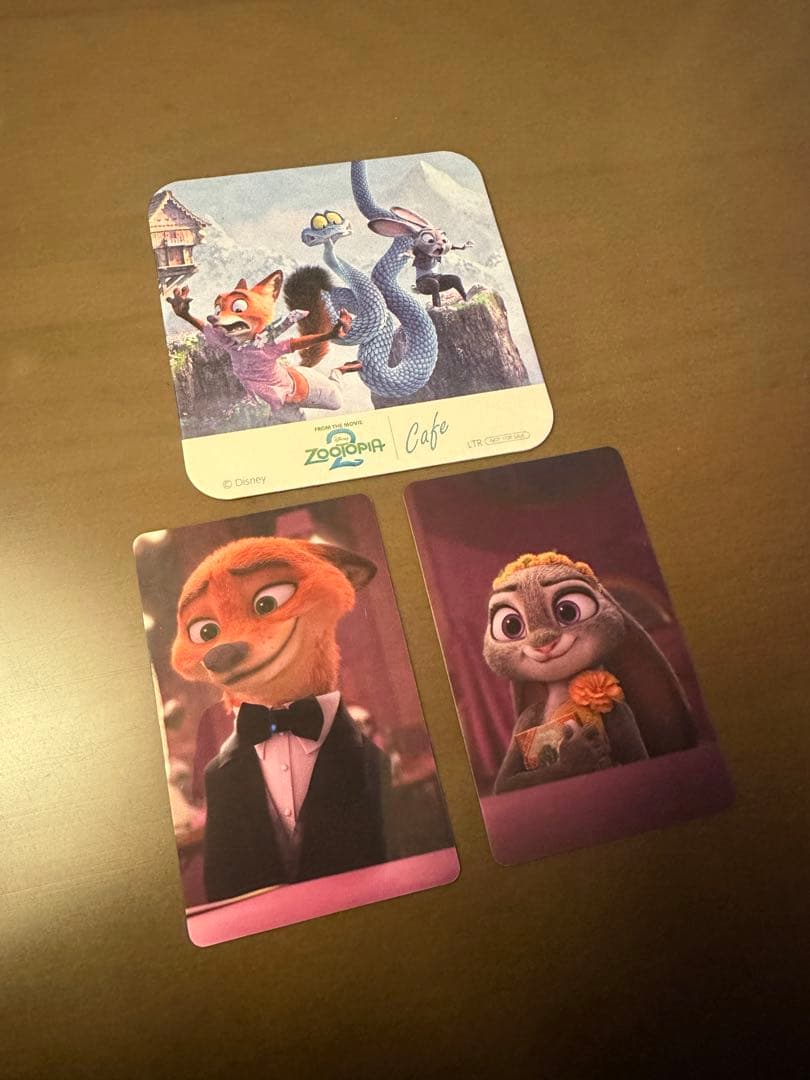 ズートピア オーマイカフェ　予約特典 ズートピア カフェ オーマイカフェ 予約特典 コースター ニック