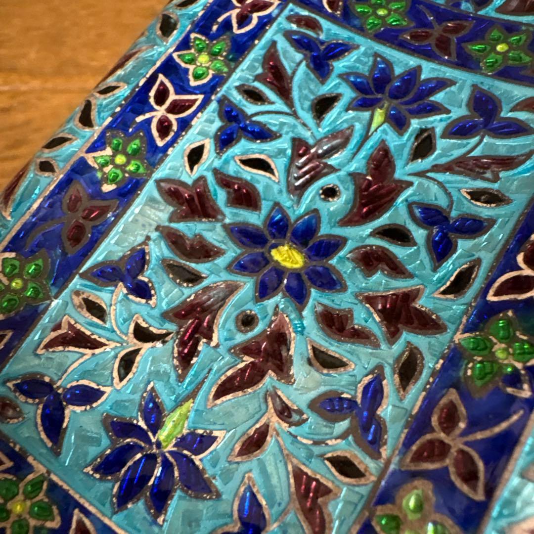 ヴィンテージ Cloisonné エナメル 925 シルバーヒップフラスコ - メルカリ