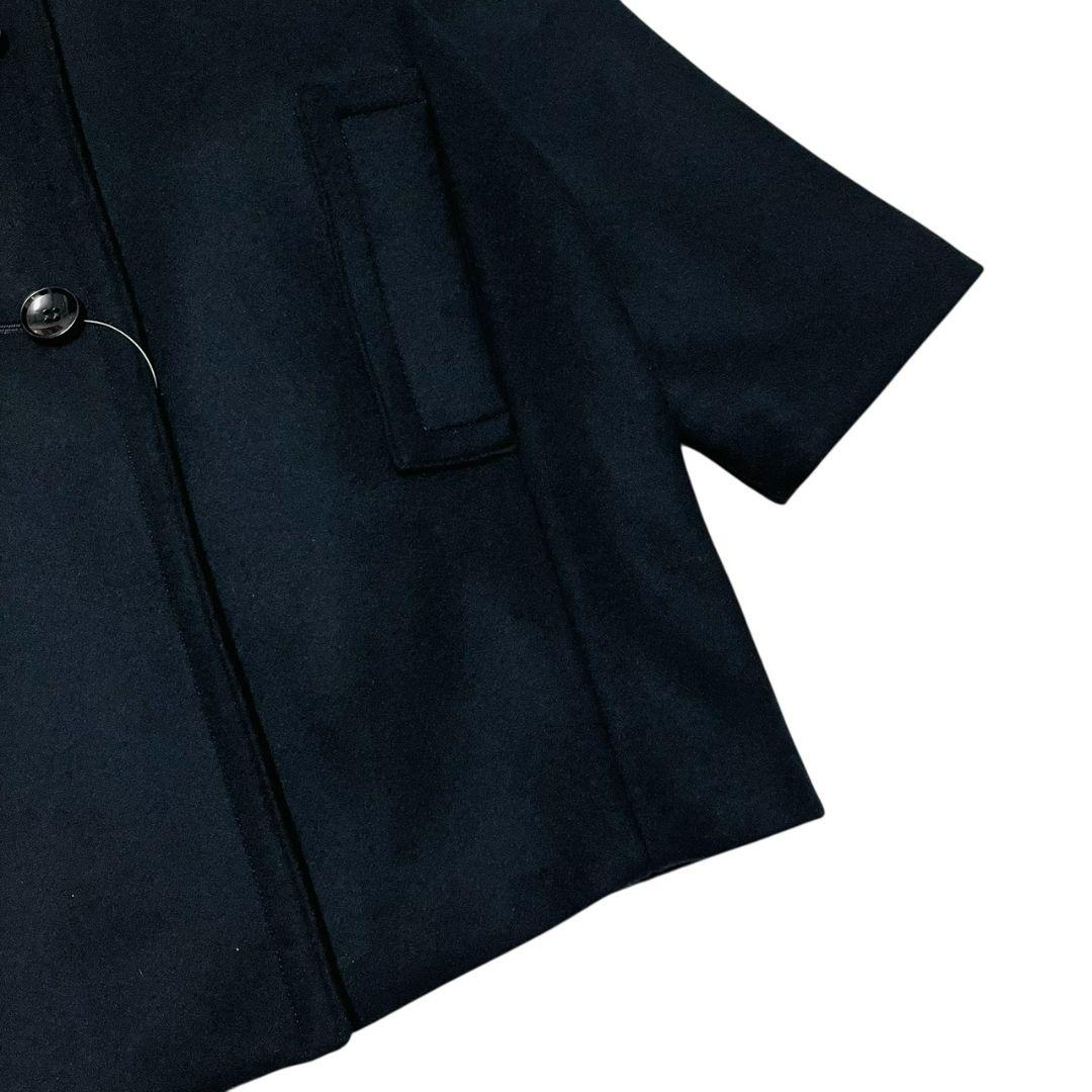 25AW✨ 新品タグ付き NOBLE スタンドカラーオーバーコート ネイビー