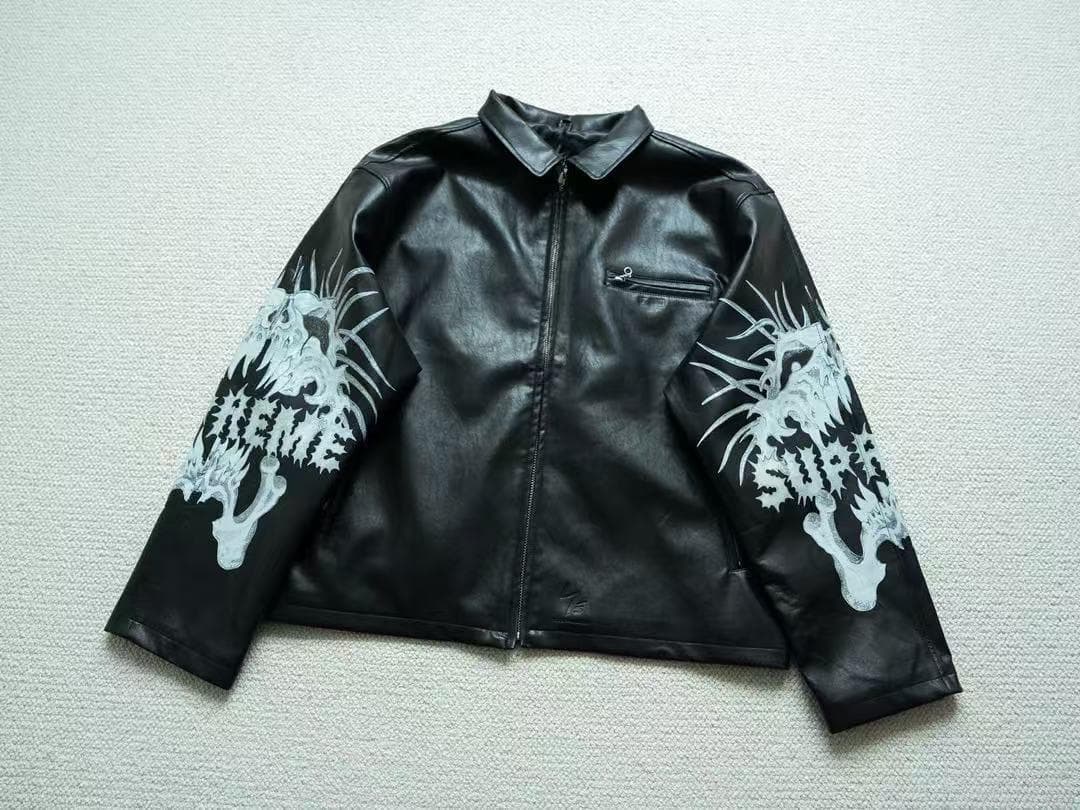 レザージャケット ドラゴンプリント 黒 楽天市場】【SALE／22%OFF】【CHiNPAN×HARE】プリントレザーブルゾン