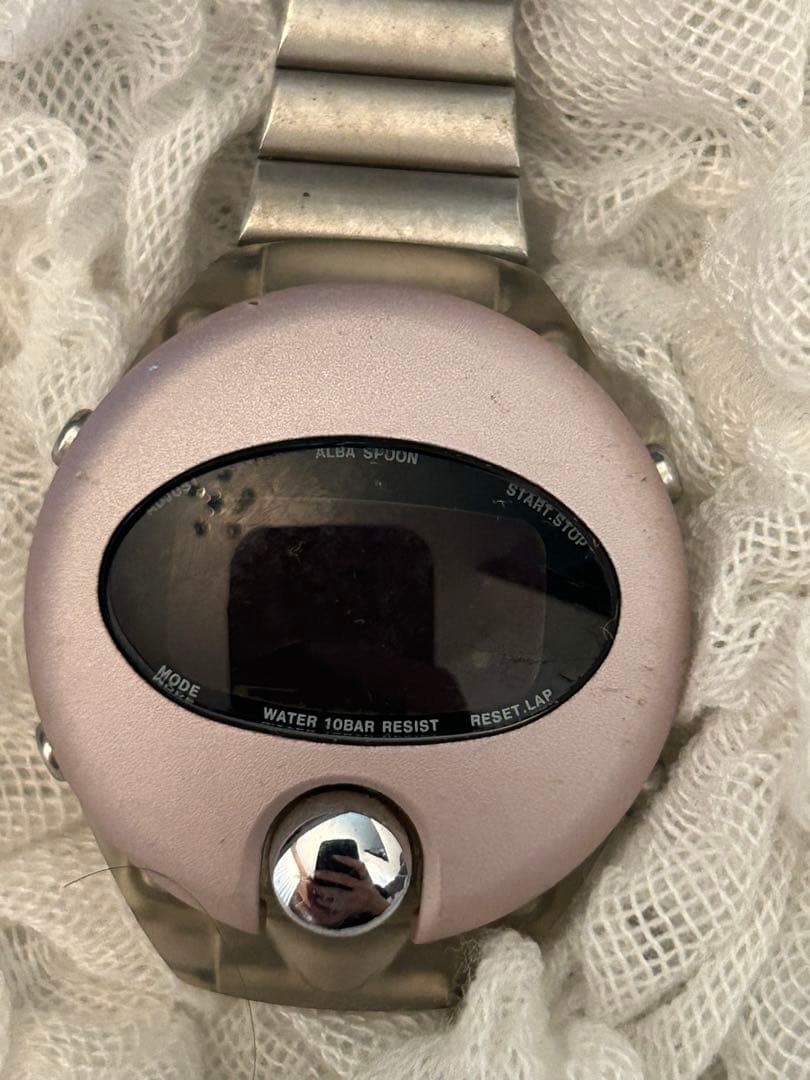 SEIKO ALBA SPOON セイコー アルバ スプーン デジタル ピンク - メルカリ