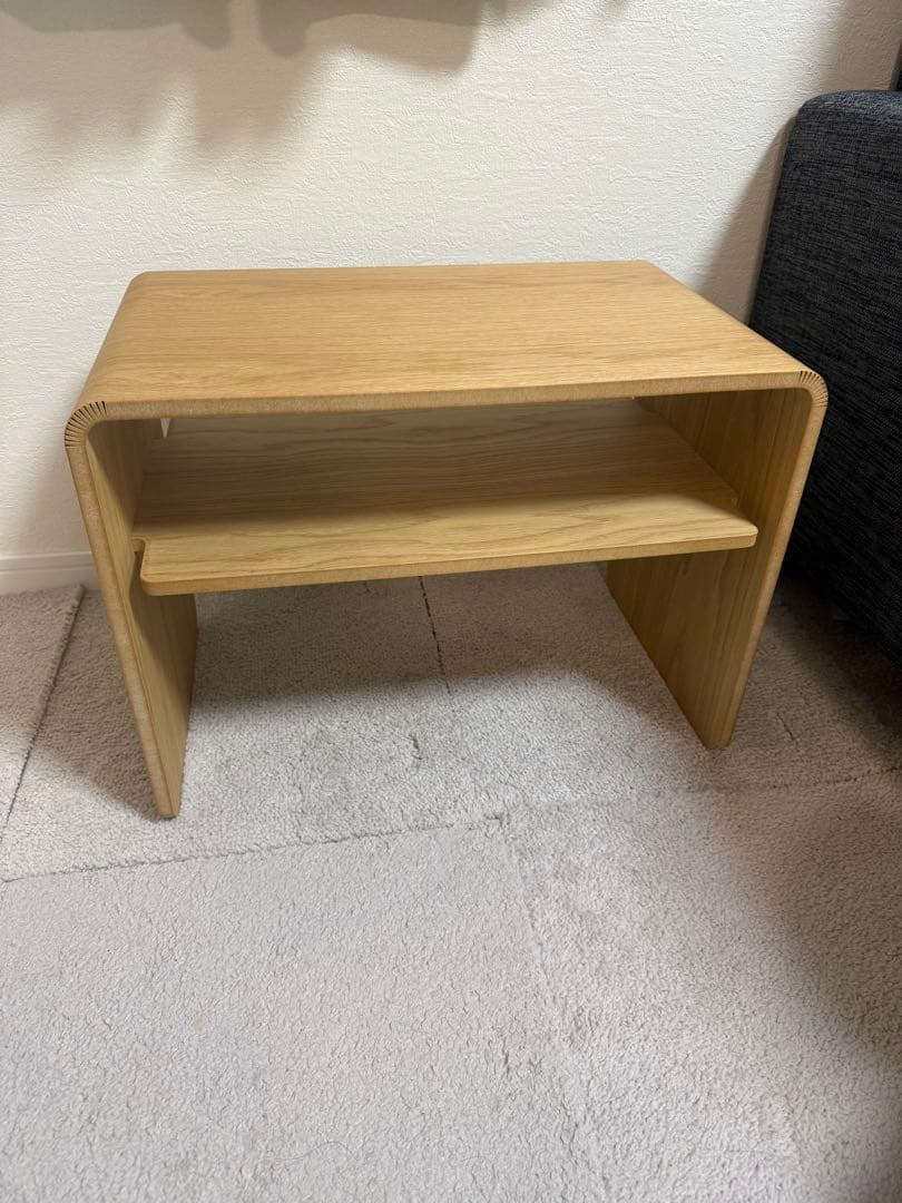 KEYUCAクワミサイドテーブル コの字型サイドテーブル KEYUCA（ケユカ） サイドテーブル 日本製 2way コの字 木製 おしゃれ