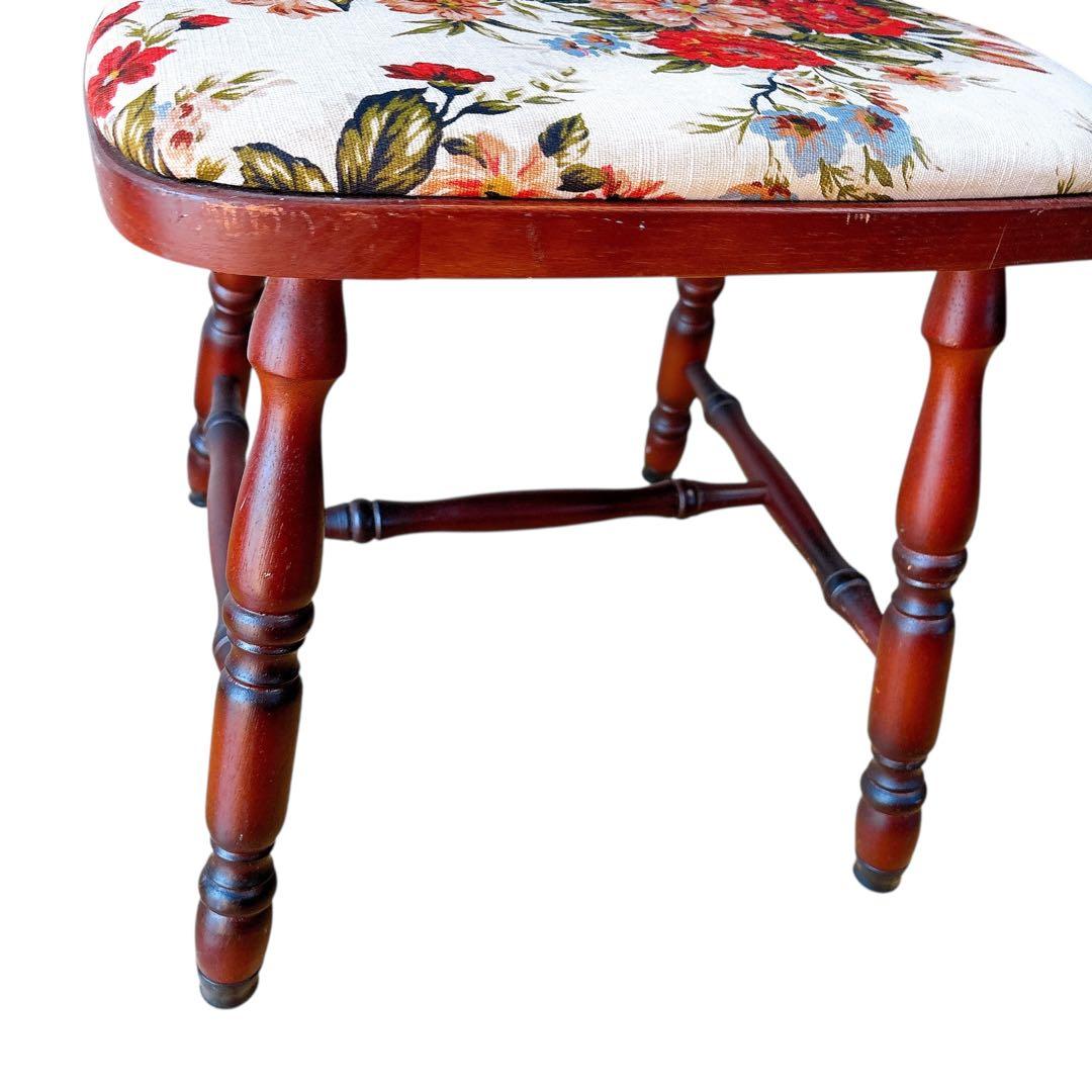 ちひろ様専用】① MIKIMOKU 2脚 椅子 花柄 ヴィンテージ チェア - メルカリ