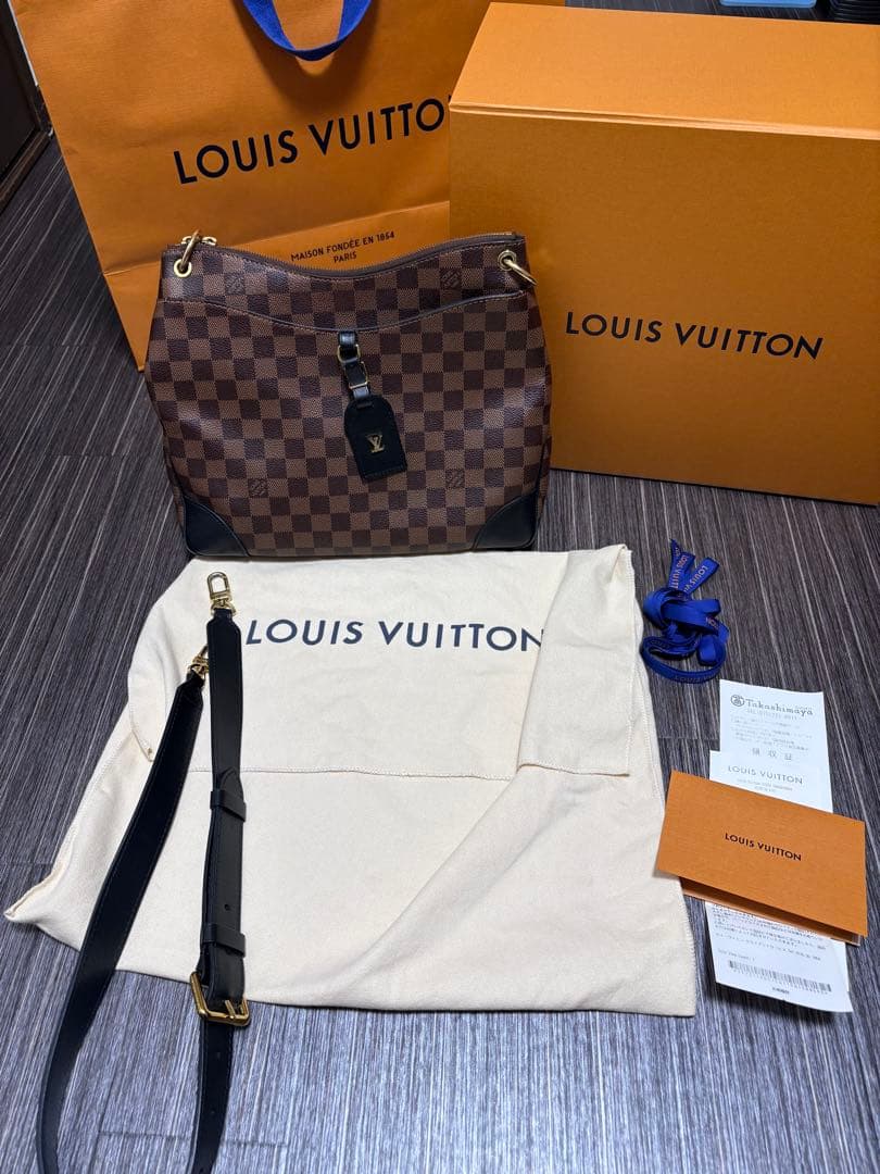 LOUIS VUITTON ダミエオデオンNM MMショルダーバッグ 中古・古着通販】LOUIS VUITTON (ルイ ヴィトン) オデオンNM MM サイズ