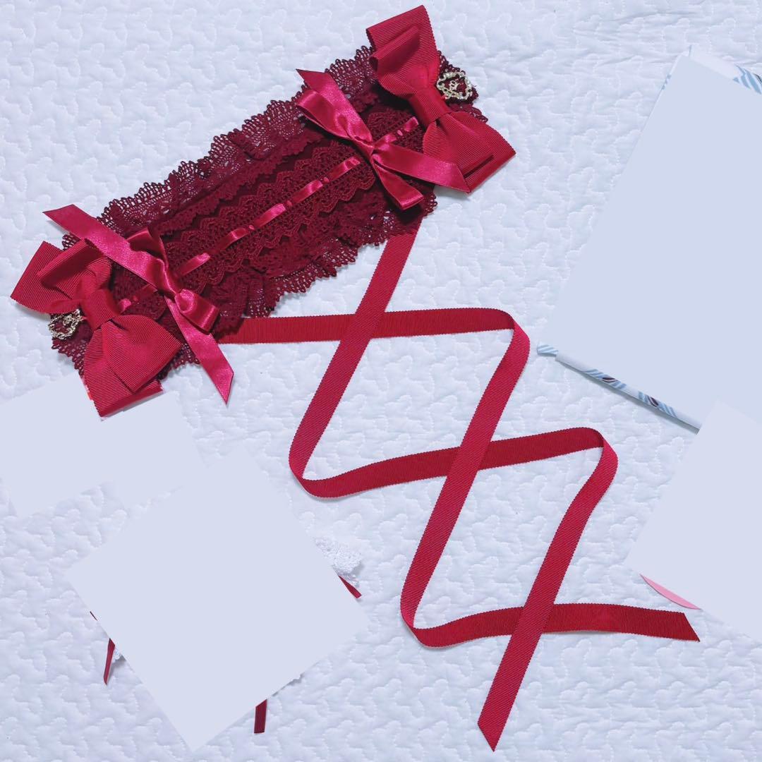 美品/レア】別珍ベビードールジャンパースカート ヘッドドレス セット