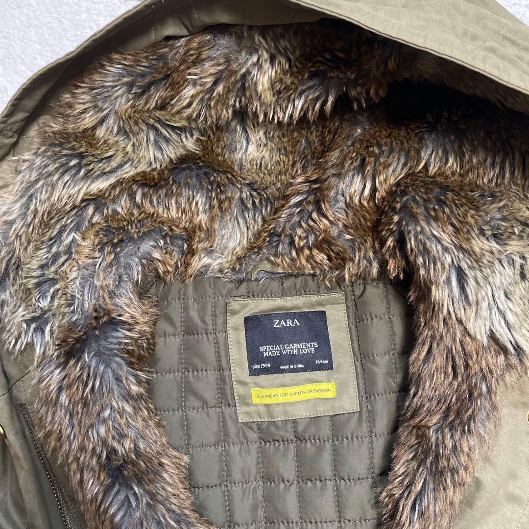 ZARA モッズコート カーキ オリーブグリーン - メルカリ