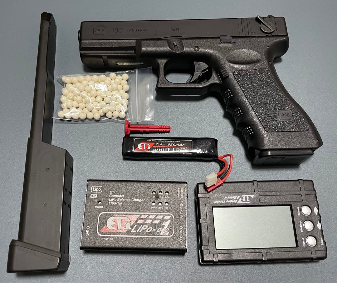 o*)様 東京マルイ　グロック　Glock 18c 電動ガン　セット Amazon | 東京マルイ GLOCK18C グロック18C 電動ハンドガン バッテリー