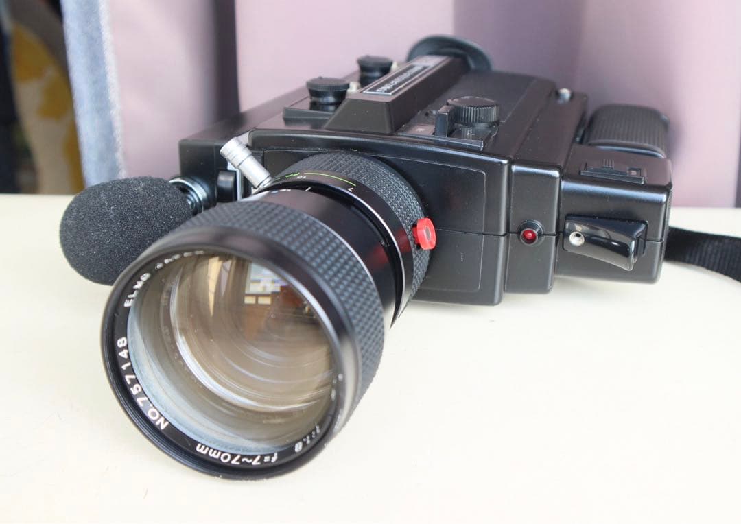 8mmフィルムカメラ ELMO SUPER8 SOUND 1050S 実写確認済 - メルカリ