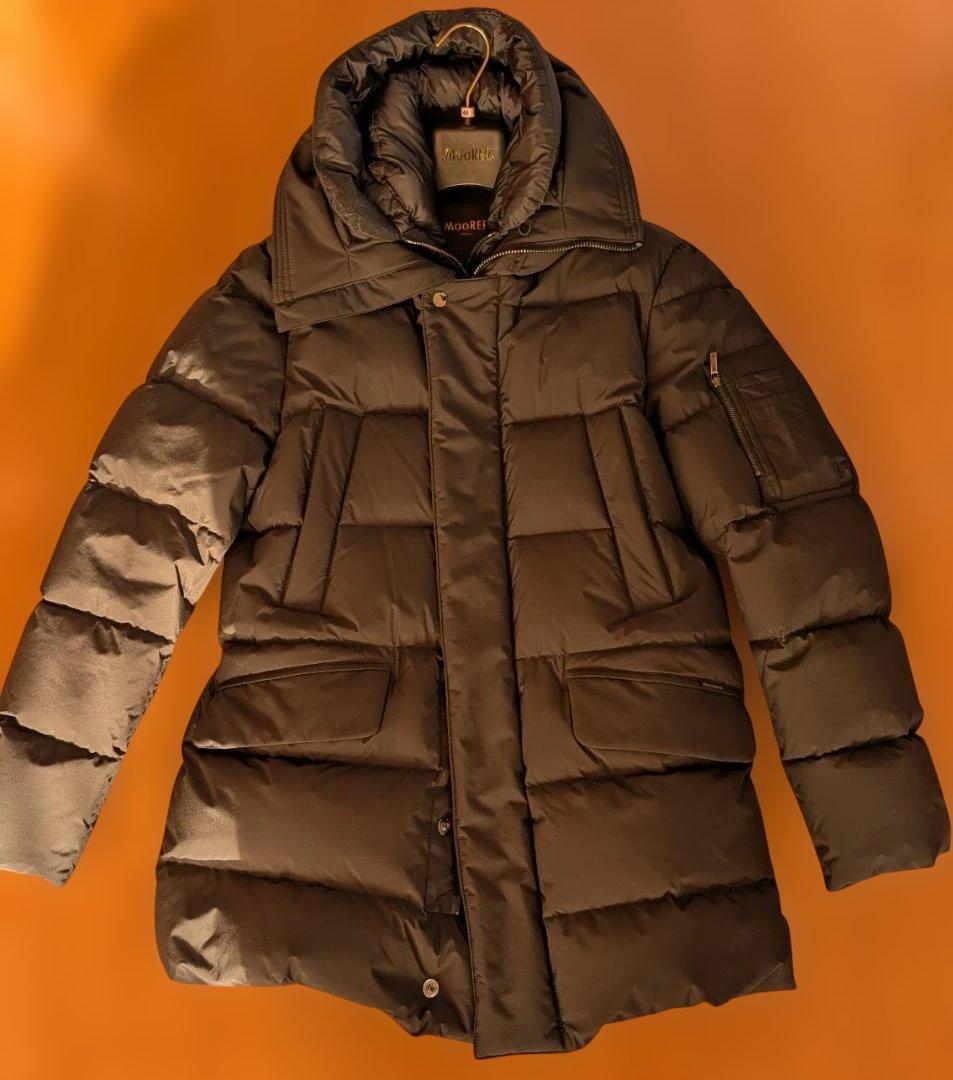 m*o様 MooRER ダウンジャケット Davide 46サイズ ブラック MOORER（ムーレー） アウター メンズ 定年 退職 ダウンジャケット 40代