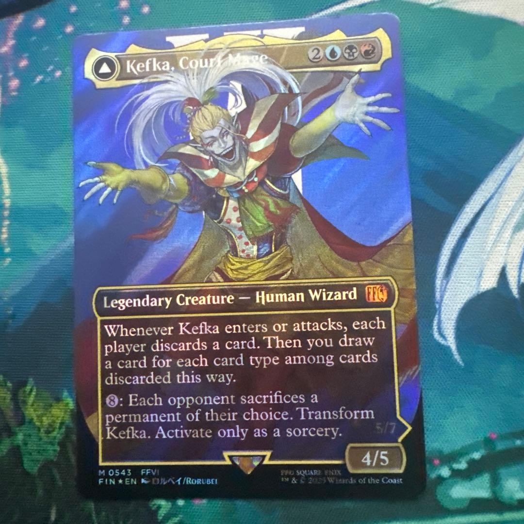 [FIN] 人造魔導士、ケフカ (ボーダーレス サージFOIL) サージ・Foil】(543)□ボーダーレス□《人造魔導士、ケフカ》 - メルカリ