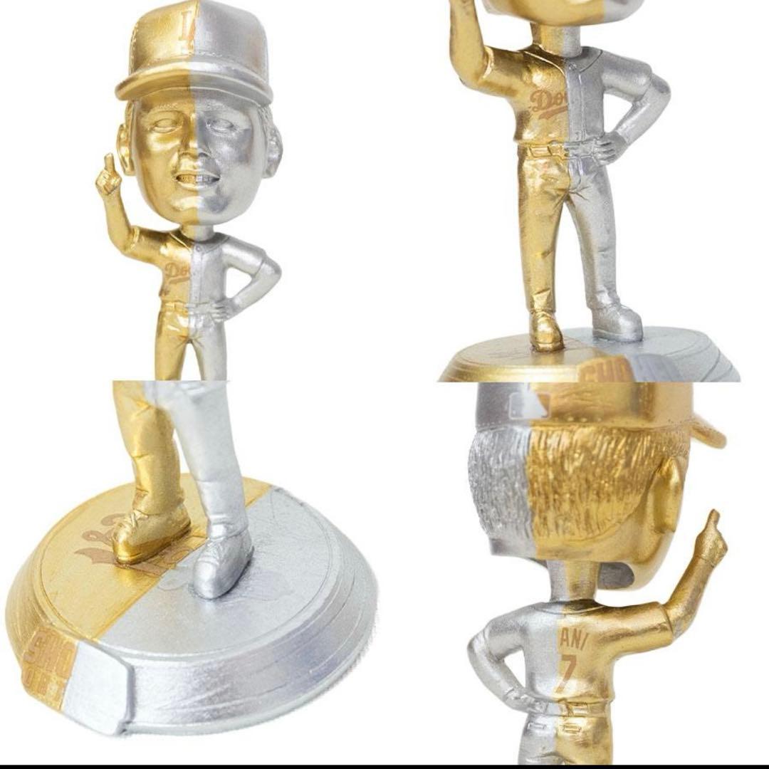 大谷翔平 フィギュア FOCO社製 ミニビッグヘッド ゴールド＆シルバー