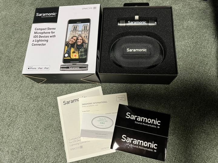 Saramonic SPMIC510Di iOS用 Lightning マイク 楽天市場】Saramonic（サラモニック） iPhone/iPad用マイク SPMIC510