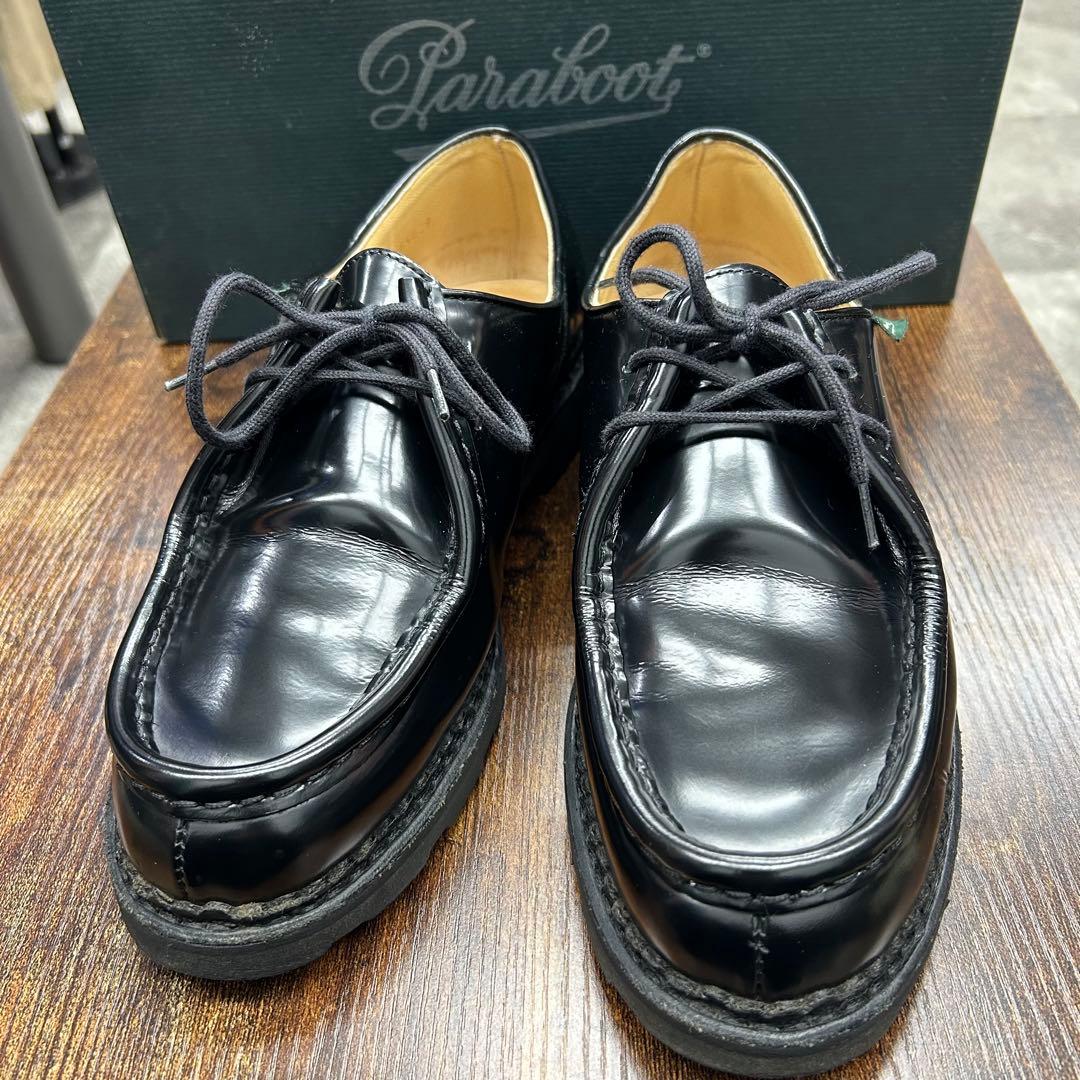 Paraboot パラブーツ MICHAEL Ⅱ ガラスレザー ブラック 41 Paraboot ガラスレザーのMICHAEL - Burnish SHOP BLOG