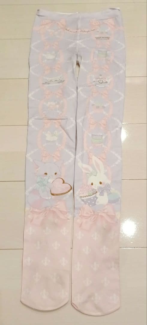 アンジェリックプリティ×ウィッシュミーメルコラボタイツ　ラベンダー angelic pretty ウィッシュミーメル コラボタイツ ピンク - メルカリ