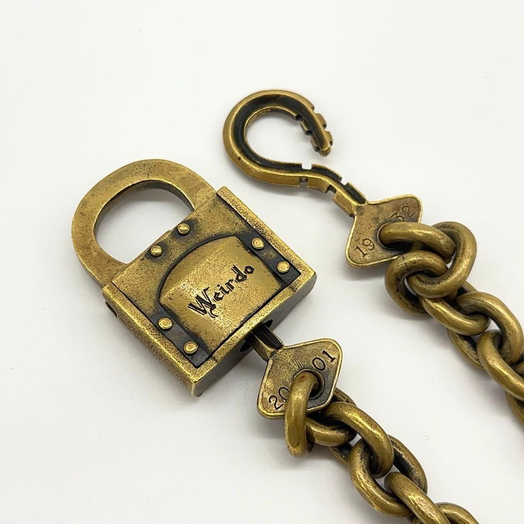 美品 WEIRDO ウィアード パドロック ウォレットチェーン メンズ 正規品