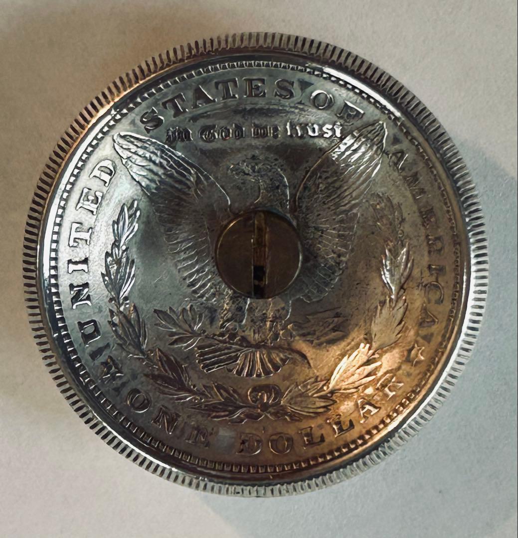 モルガンコンチョ 本物 1921 ネジ式 アメリカ 1ドル銀貨 - メルカリ