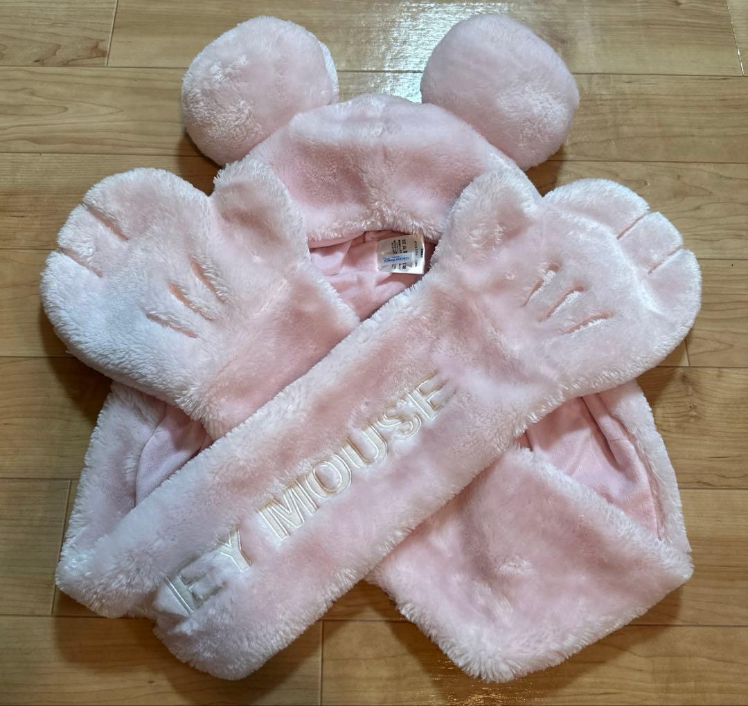 ディズニー ミニーマフラーキャップ - メルカリ