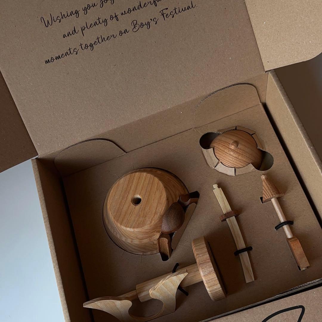 lemi toys正規品 木製 五月人形 兜 - メルカリ