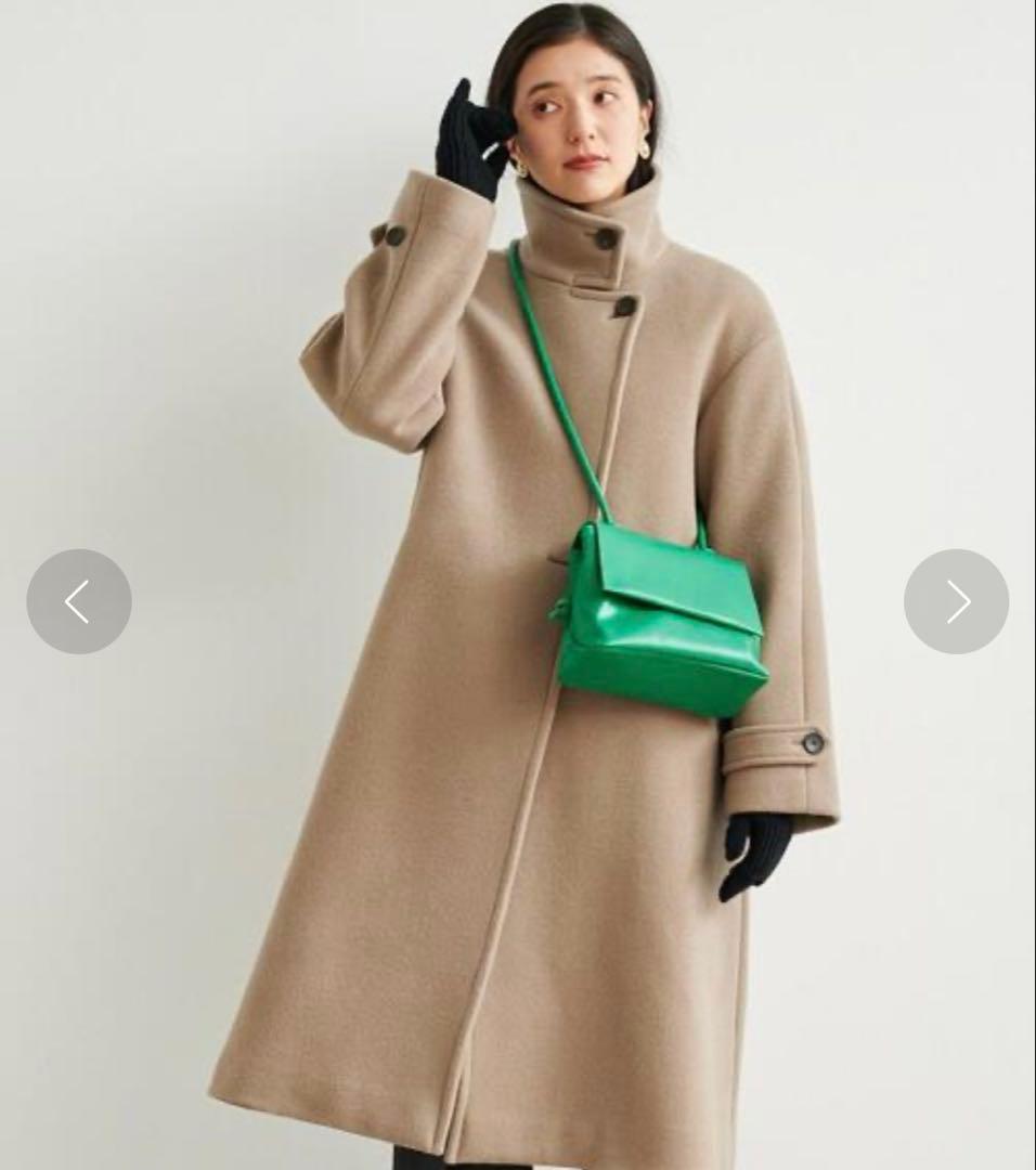 ソフトメルトンスタンドカラーコート green label relaxing（グリーンレーベルリラクシング）の「［ size