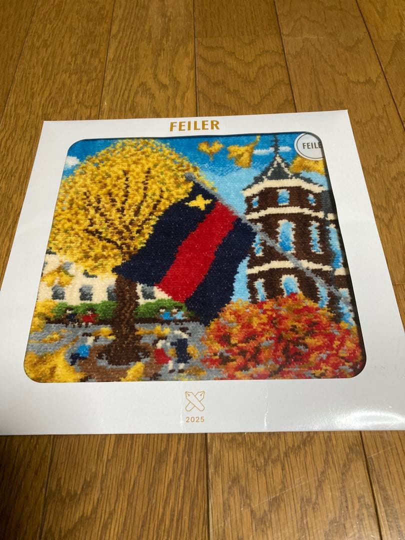 非売品　慶應大学　フェイラーコラボ　ハンカチタオル　連合三田会大会　新品未使用 慶應大学フェイラーコラボタオルハンカチ連合三田会大会 - メルカリ