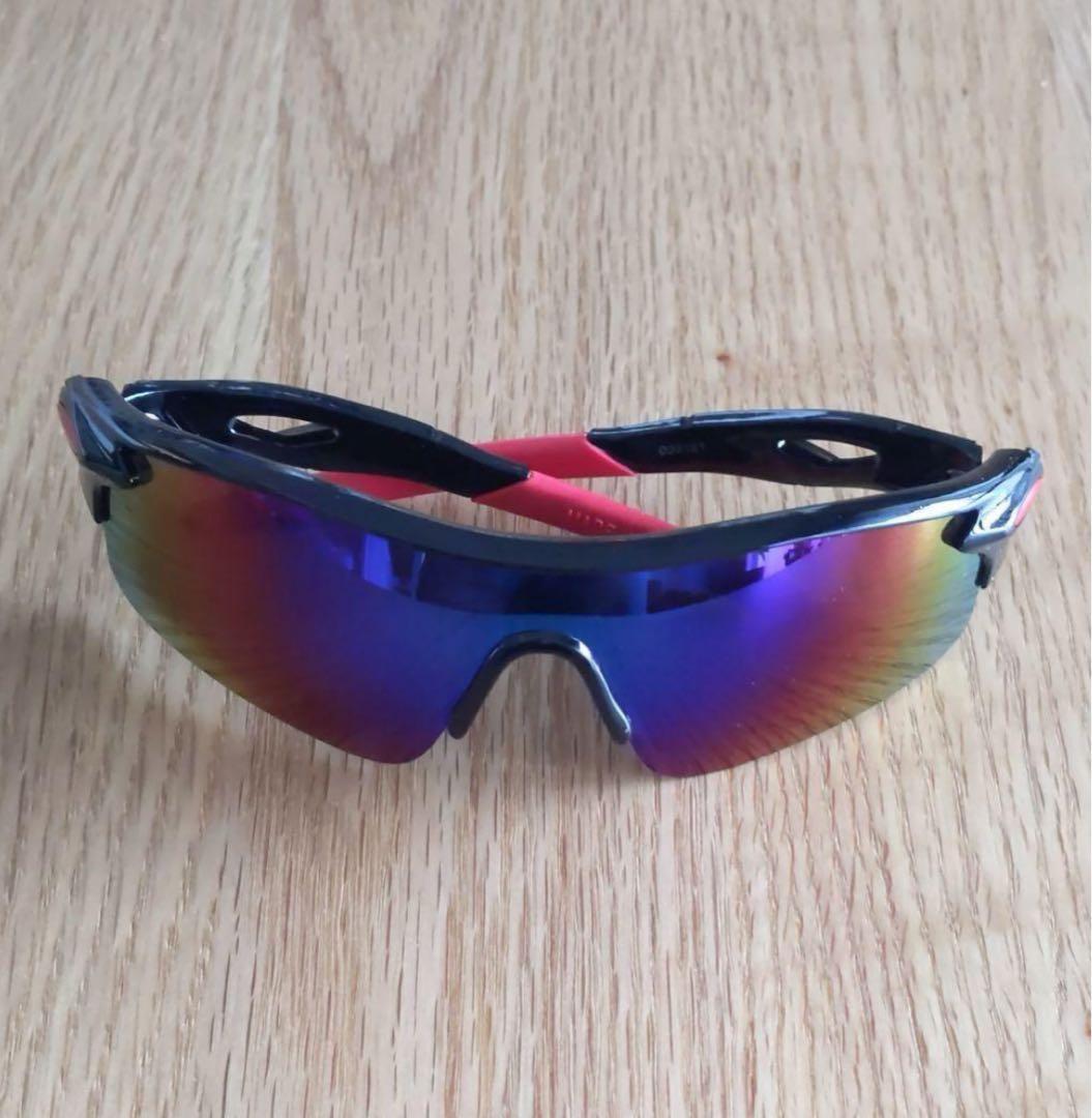 訳あり品、値下げ不可】スポーツサングラス！！2個セット！自転車など