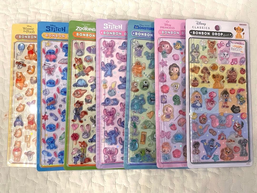 ディズニー　ボンボンドロップシール　7種セット Amazon.co.jp: サンスター文具(Sun-Star Stationery) ディズニー